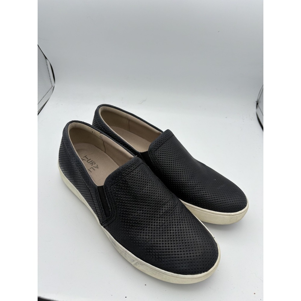 Naturalizer Shoes Womens Size 8 Black Perforated Casual Slip On Comfort Walking